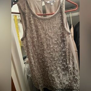 Jennifer Lopez Beaded sleeveless top